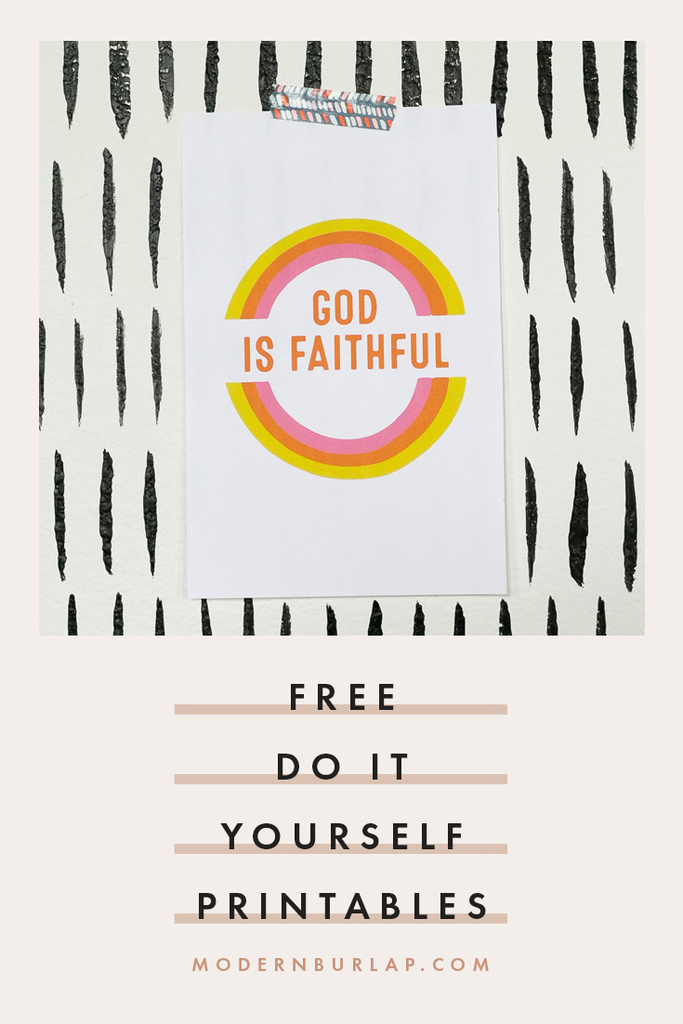 FREE printable | God is faithful