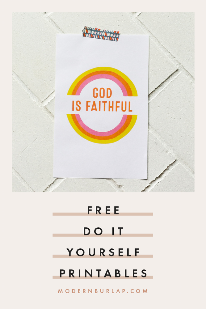 FREE Printable | God is faithful