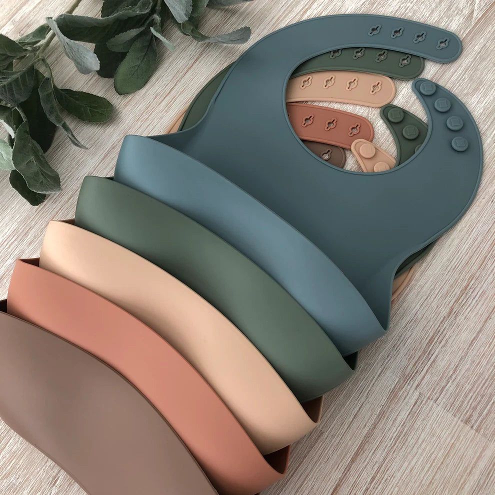 Little Eli - Silicone Bibs - Cherry Blossom