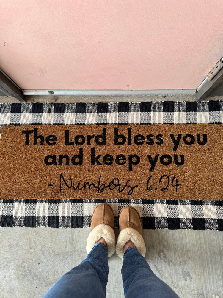 XL Scripture Doormat | Numbers 6:24
