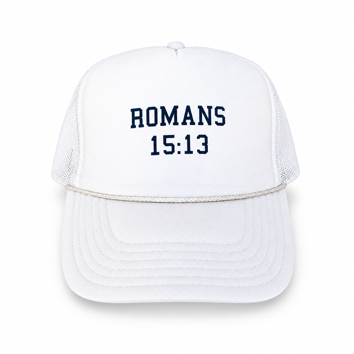 Romans 15:13 Scripture Trucker Hat by XOKendallCo