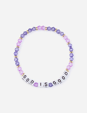 
                  
                    Load image into Gallery viewer, God is Good Letter Bracelet: Small
                  
                