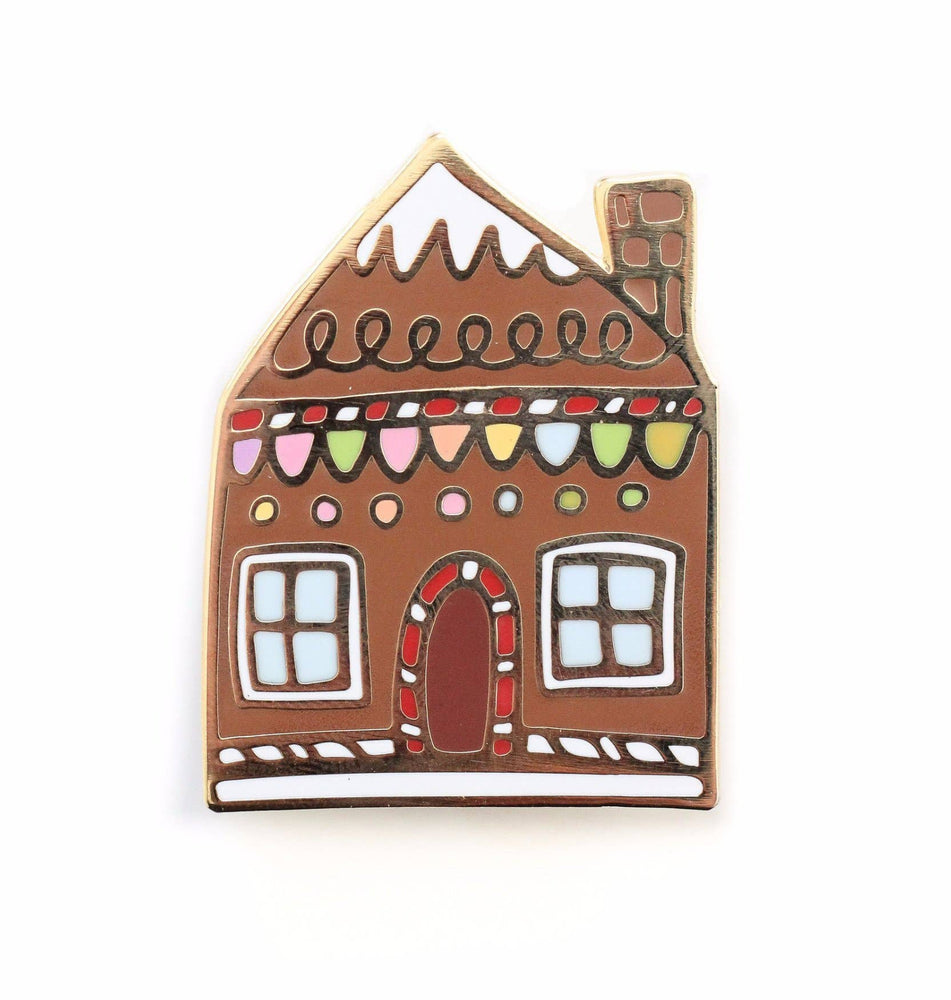 The Penny Paper Co. - Enamel Pin, Gingerbread House