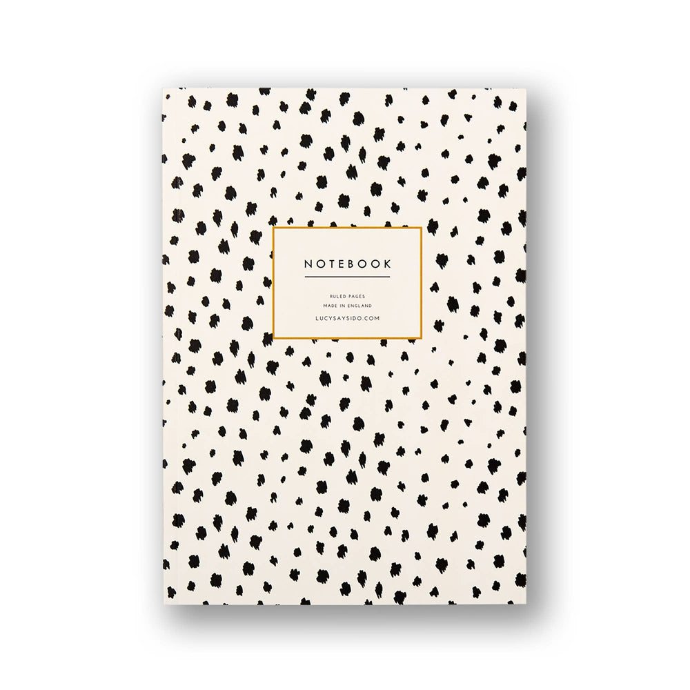 A5 Lined Notebook Dalmatian Animal Print