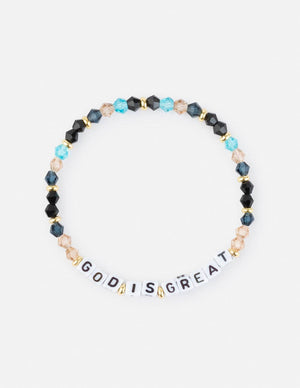 
                  
                    Load image into Gallery viewer, God is Great Letter Bracelet: Small
                  
                