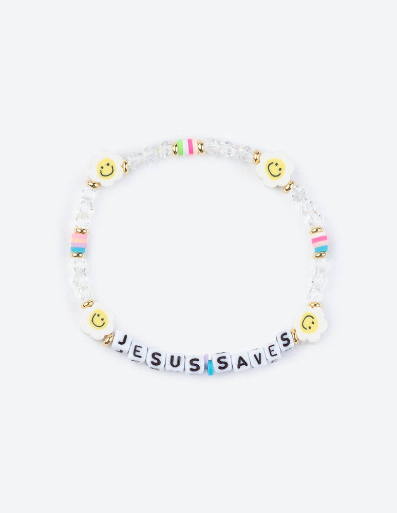 Jesus Saves Letter Bracelet: Small