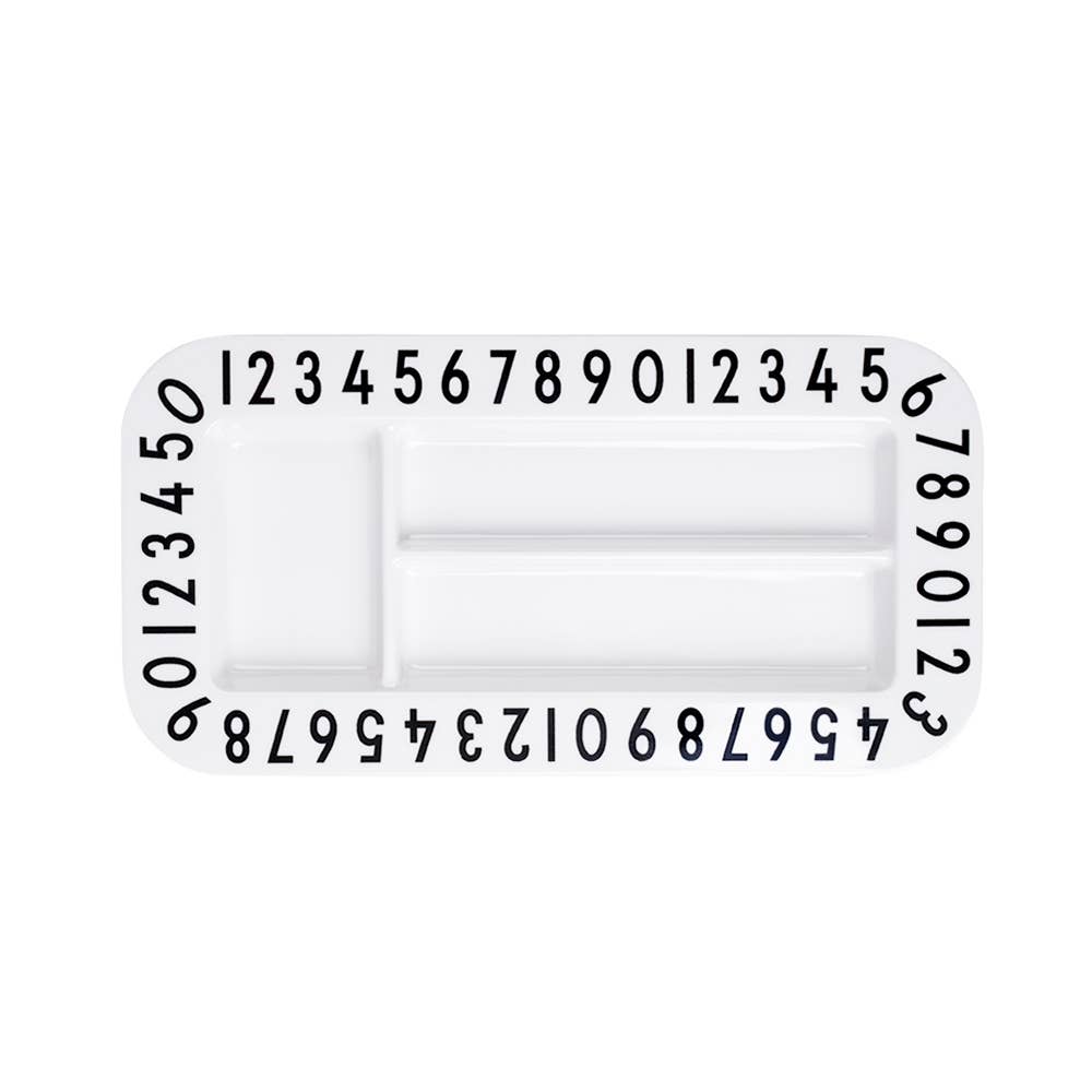 Design Letters - Melamine Rectangular Snack Plate