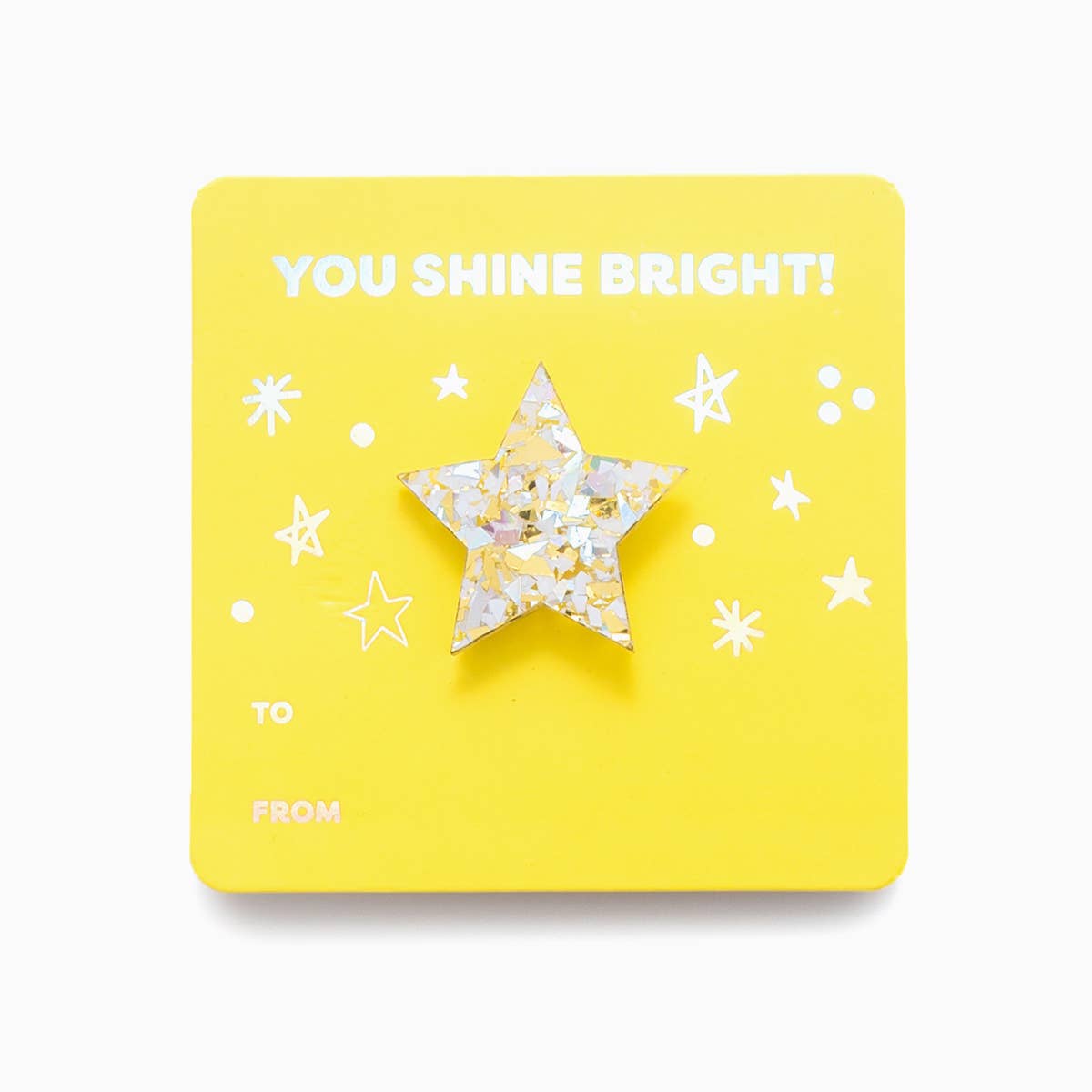 Confetti Star Pin Card