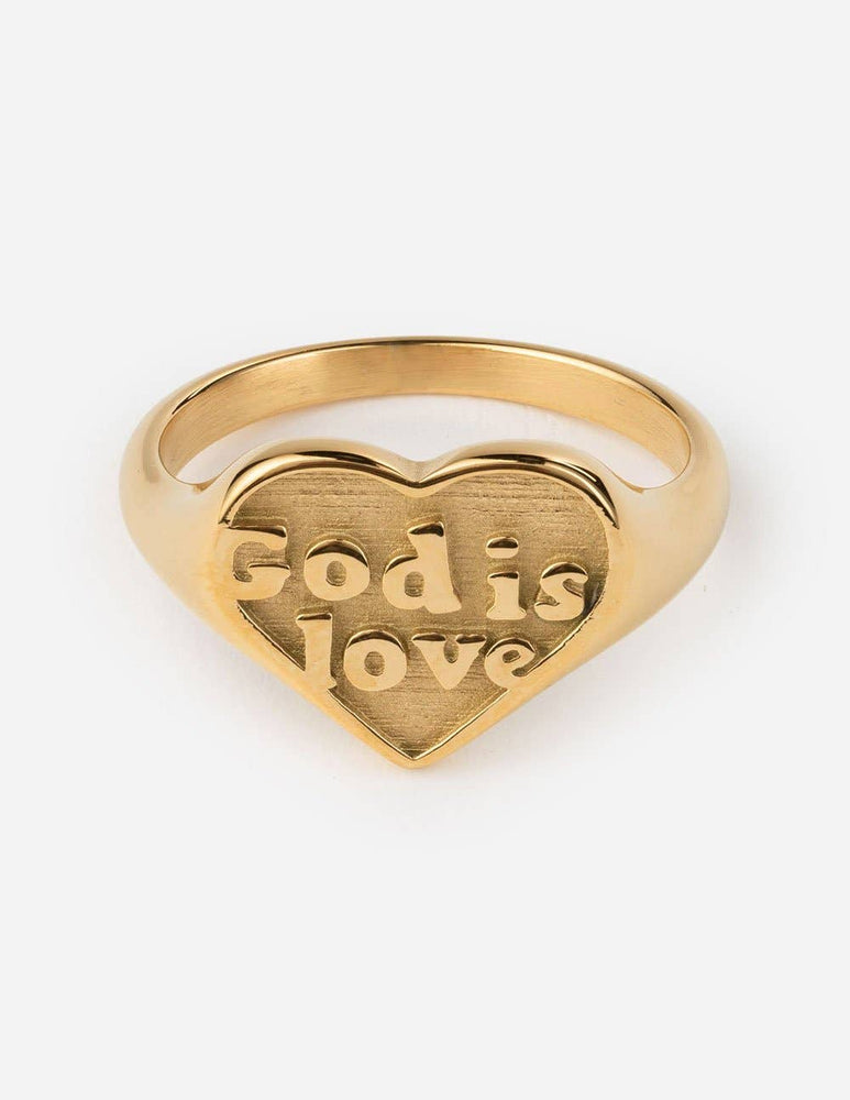 Gold God is Love Ring: 8