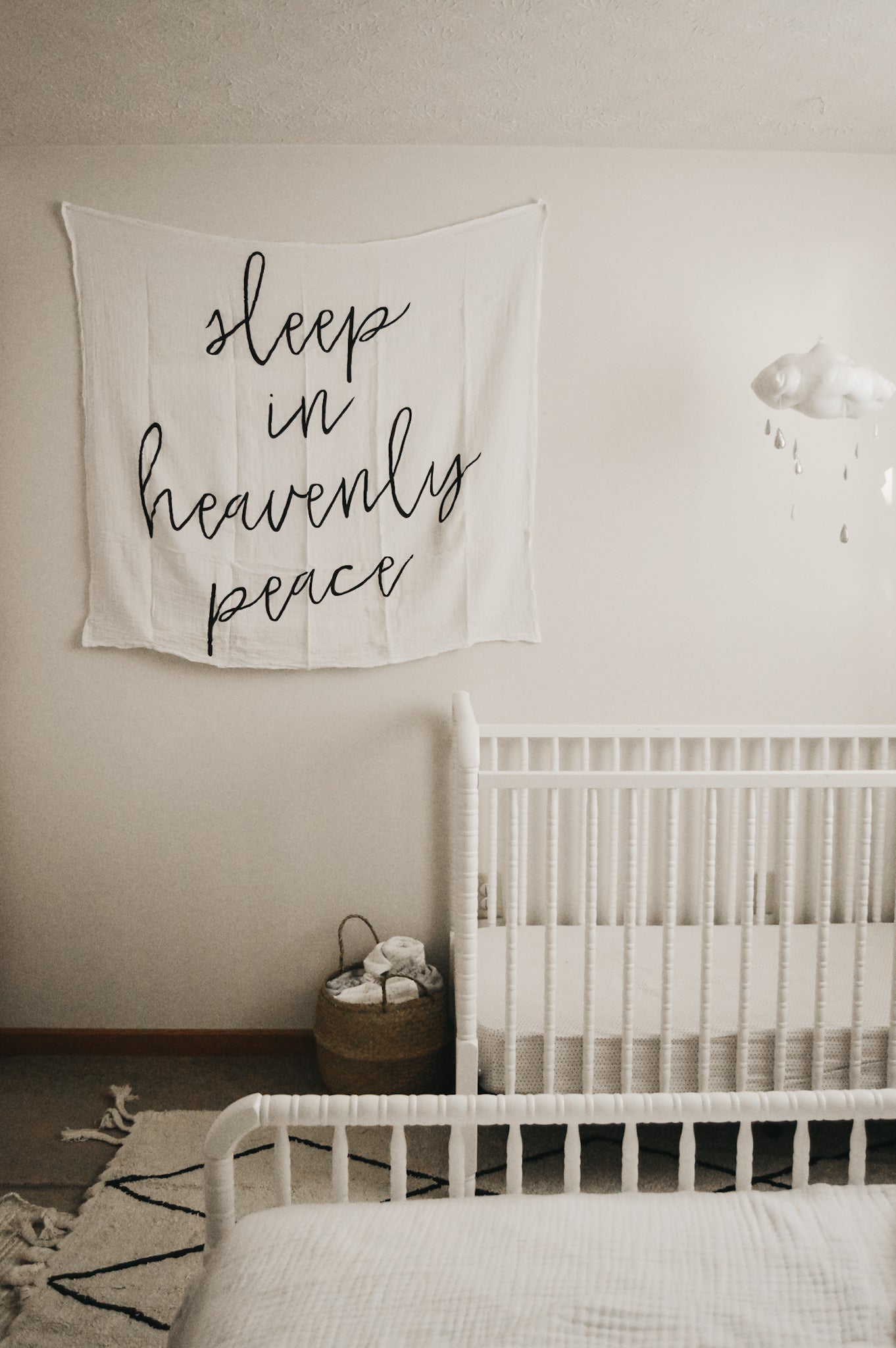 Sleep in Heavenly Peace Scripture Swaddle | GOTS Certified Organic Cotton Muslin