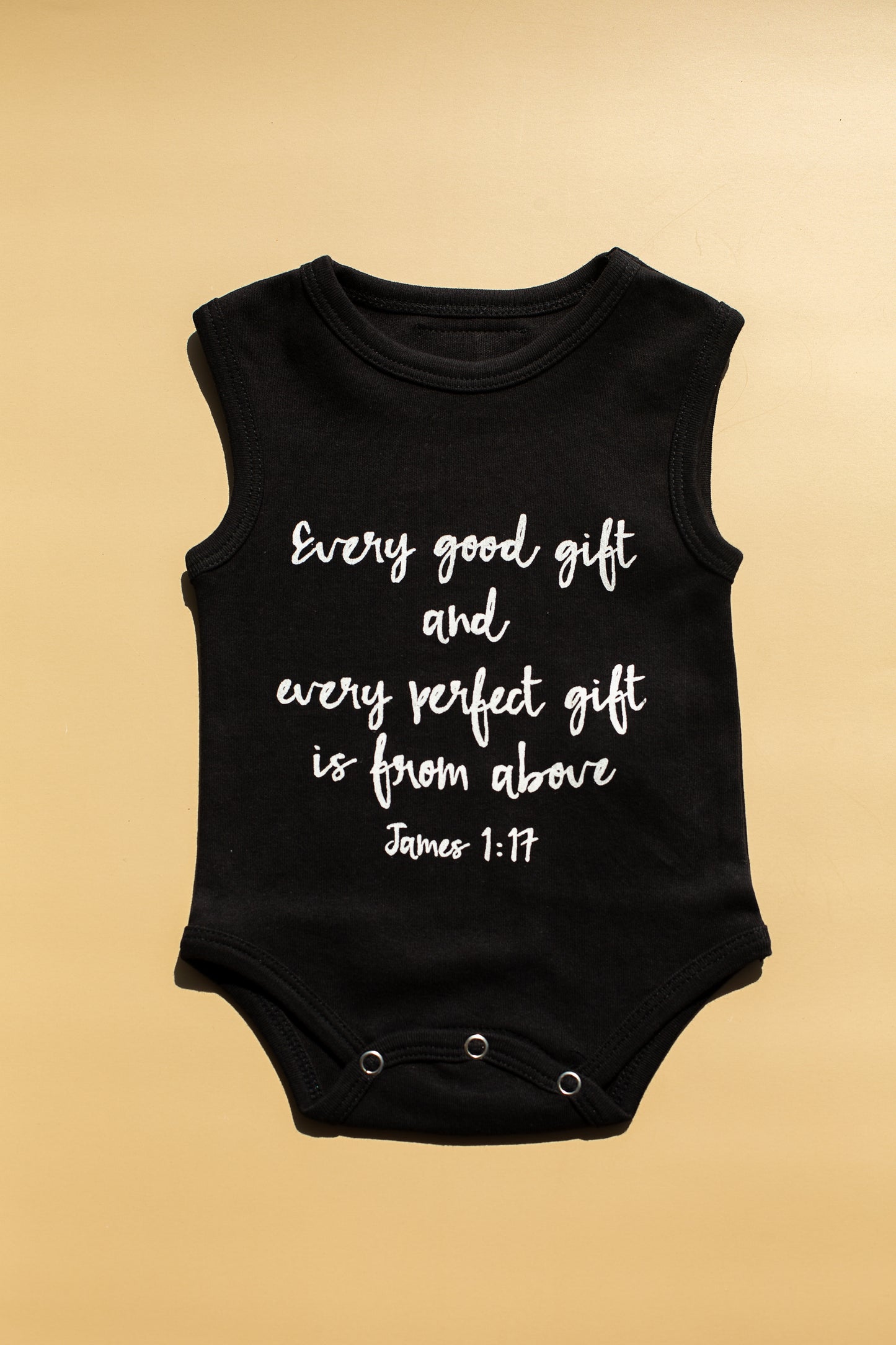 James 1:17 Organic Tank Bodysuit | GOTS Certified Organic Cotton