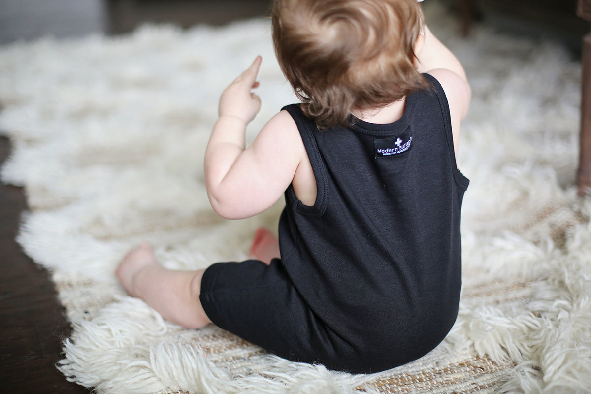 James 1:17 Organic Tank Romper | GOTS Certified Organic Cotton