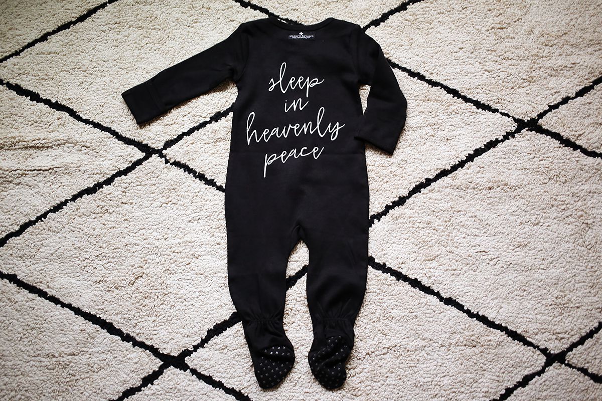 Sleep in Heavenly Peace Organic Button Footie | GOTS Certified Organic Cotton