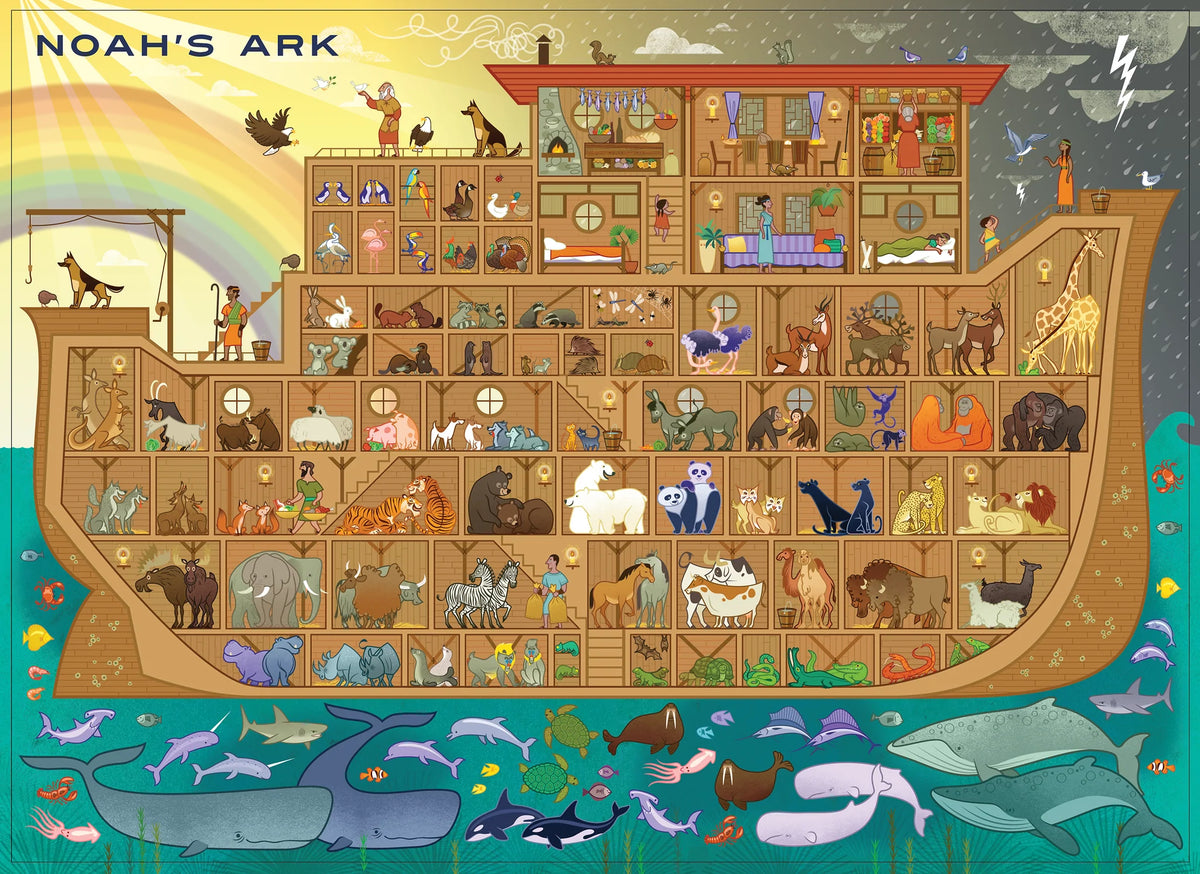 Blue Lobster Puzzles - Noah's Ark 1000 Pc Puzzle – Modern Burlap