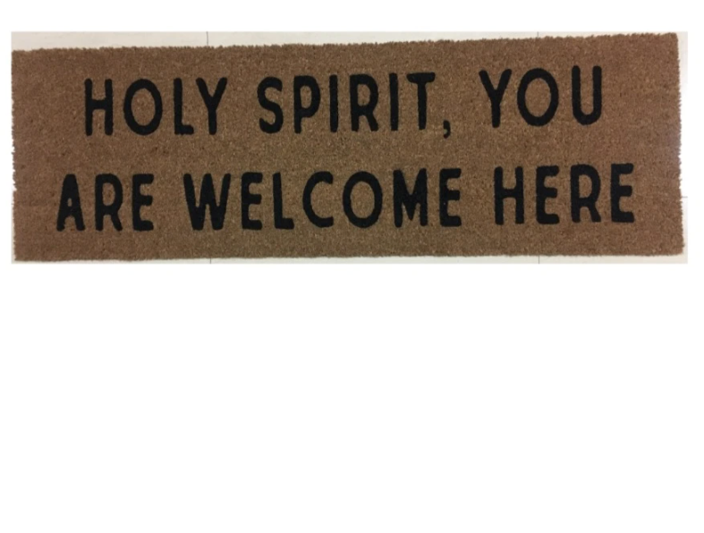 
                  
                    Load image into Gallery viewer, XL Doormat | Holy Spirit, you are welcome here
                  
                