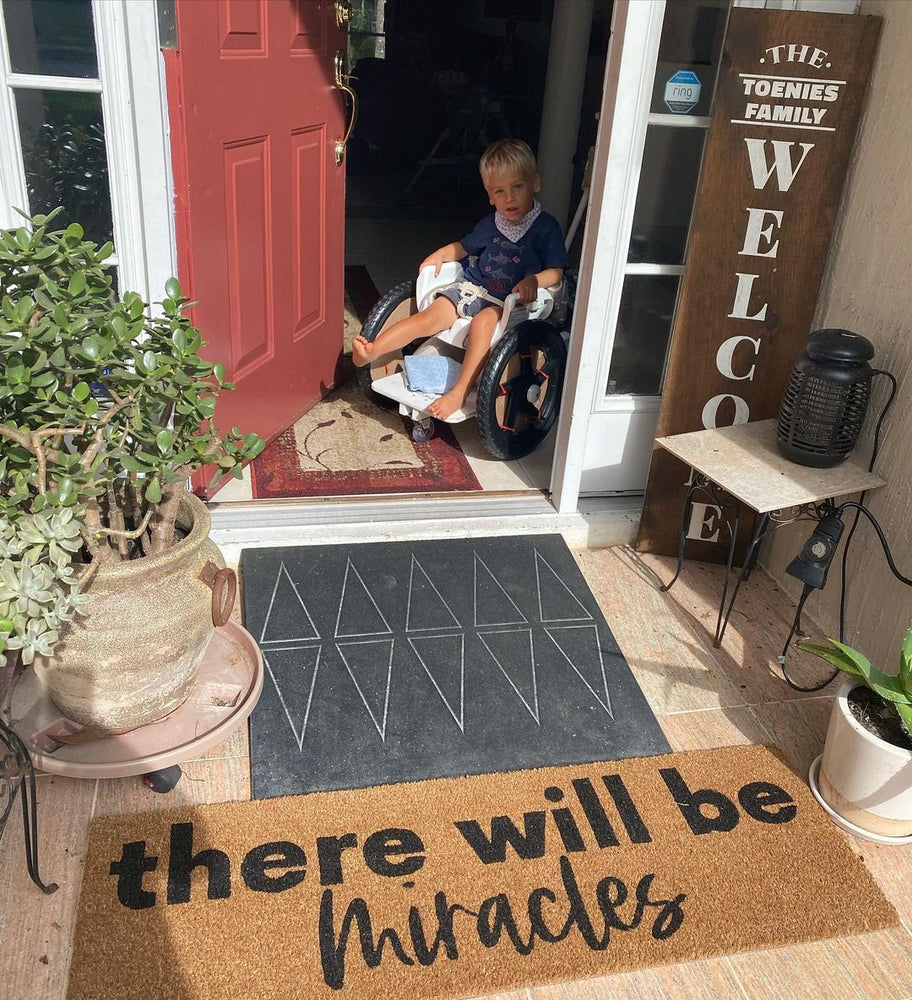 
                  
                    Load image into Gallery viewer, XL Doormat | there will be miracles
                  
                