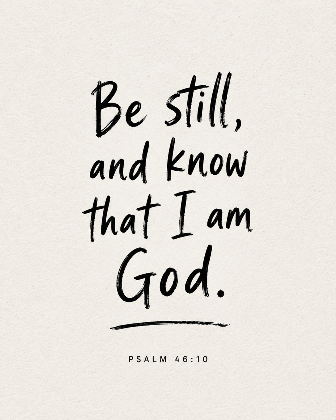 Be Still and Know handmade paper devotional art