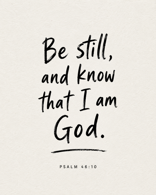 Be Still and Know handmade paper devotional art