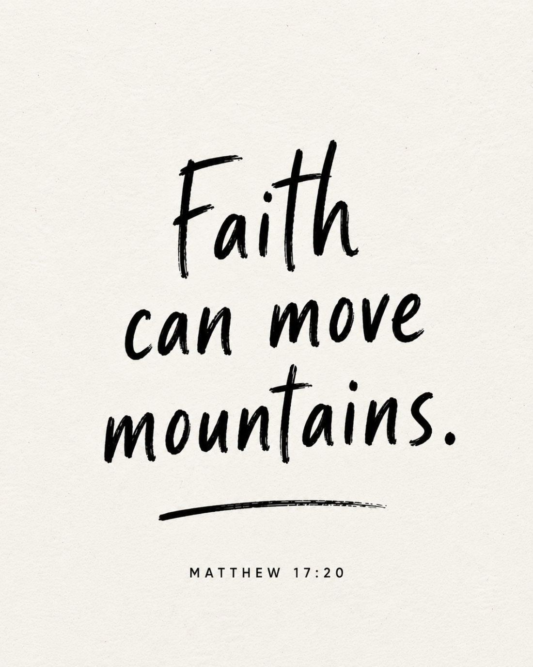 Faith Can Move Mountains handmade paper devotional art
