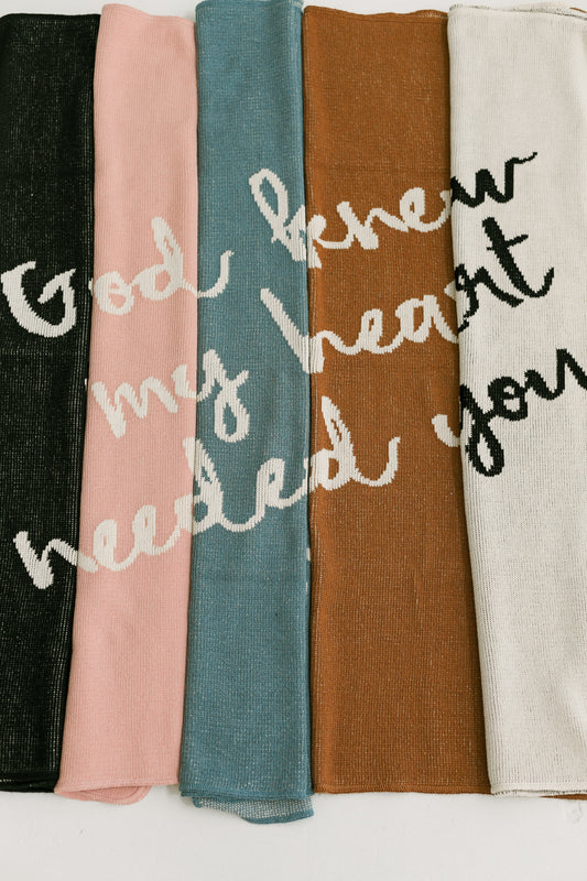 Modern Burlap keepsake throw blanket