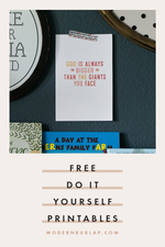 FREE Printable | God is always bigger than the giants you face