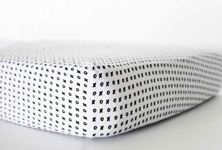 Modern Burlap organic baby bedding and nursery textiles