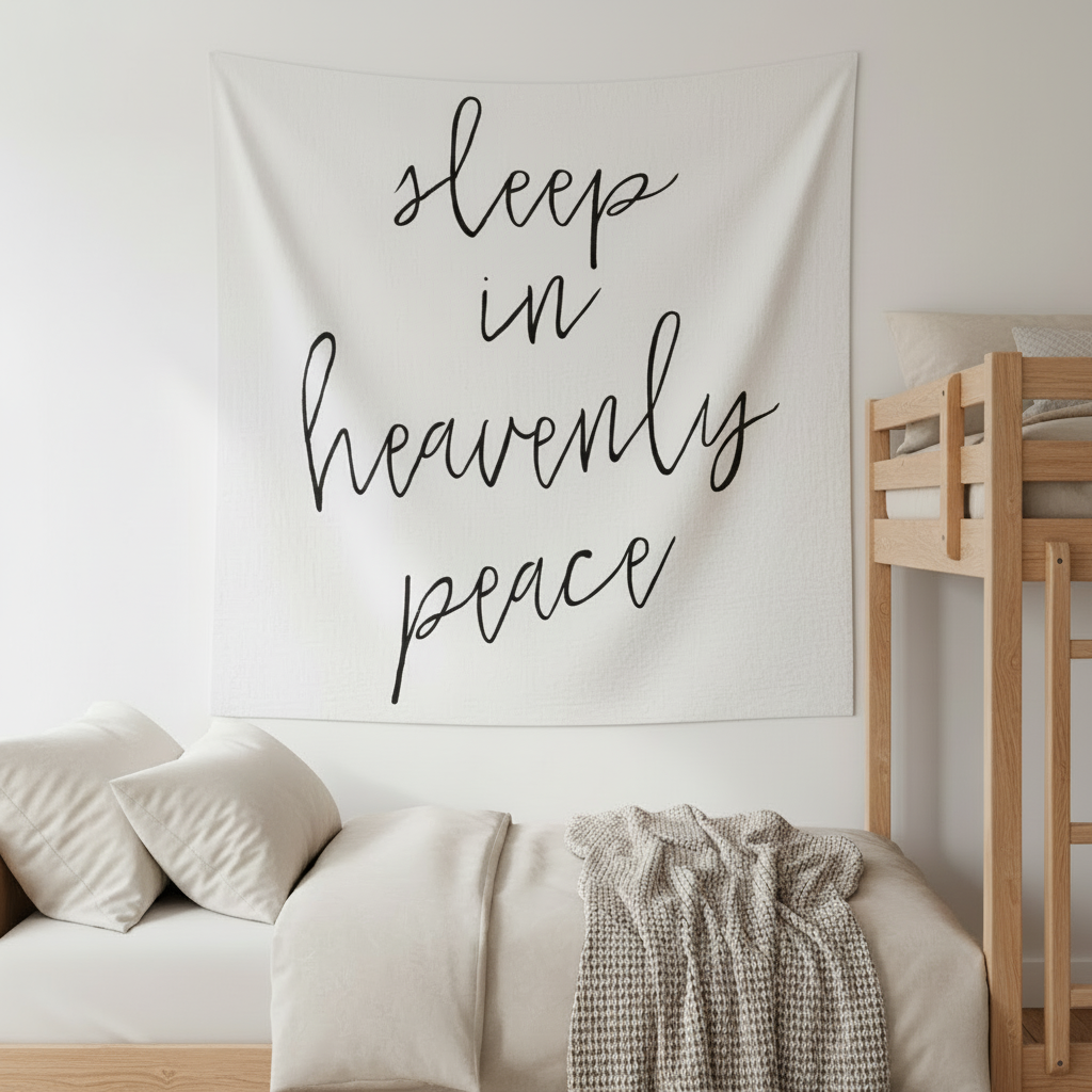Sleep in Heavenly Peace Scripture Swaddle | GOTS Certified Organic Cotton Muslin