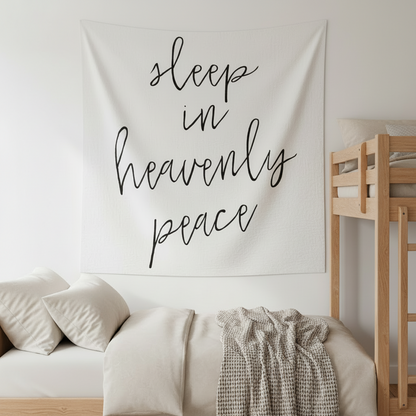 Sleep in Heavenly Peace Scripture Swaddle | GOTS Certified Organic Cotton Muslin