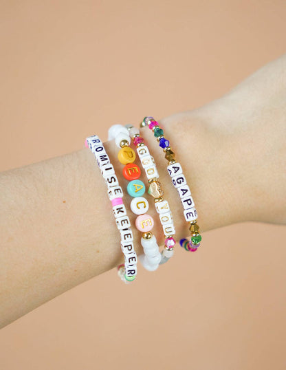 Agape Letter Bracelet: Small