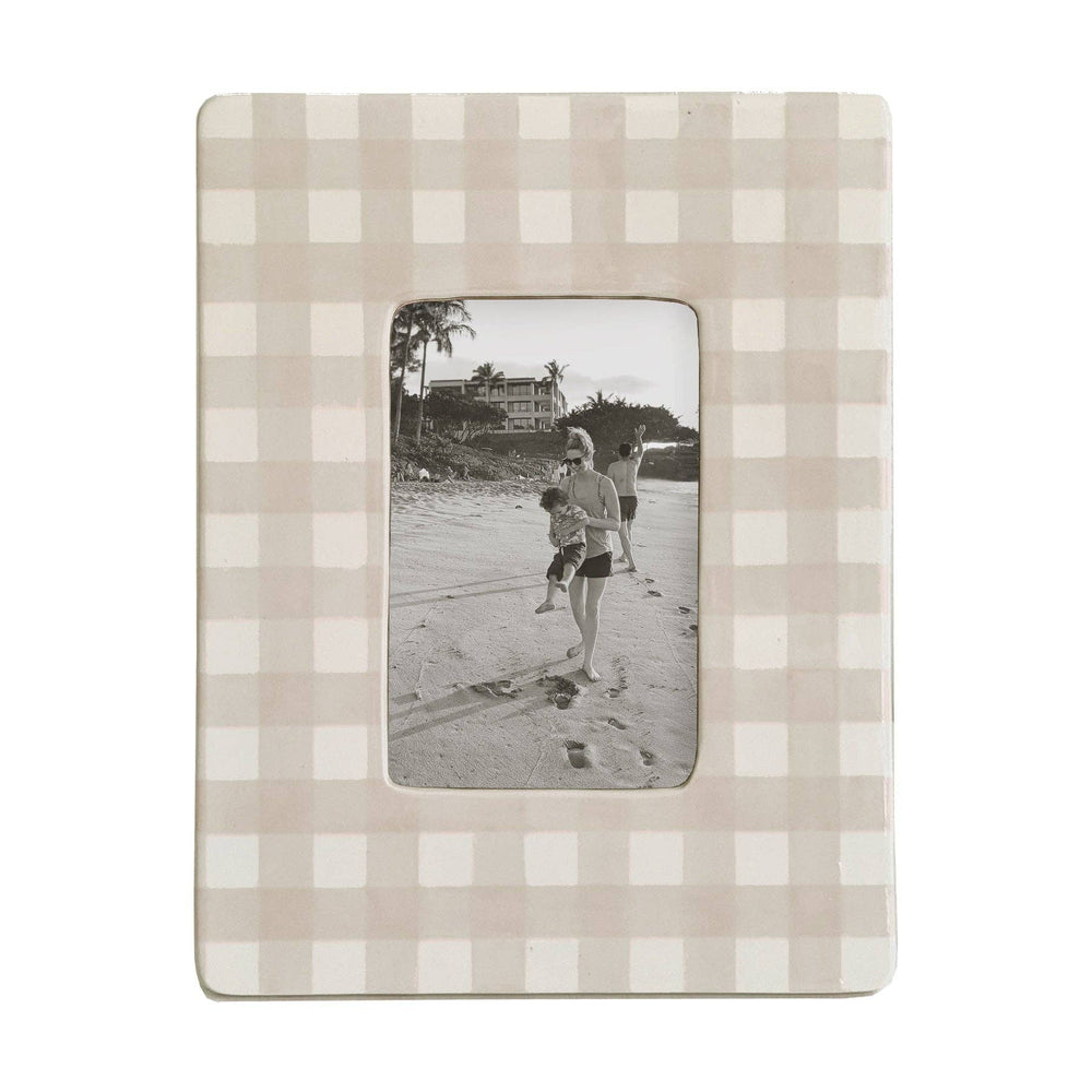 
                  
                    Load image into Gallery viewer, Lo Home | Ruby Clay - Gingham Photo Frame: Navy Blue
                  
                