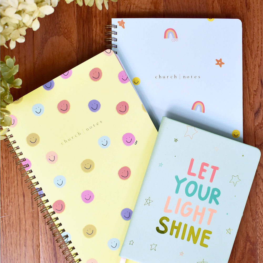 
                  
                    Load image into Gallery viewer, Church Notes Co. - Church Notes Notebook - Happy Icons by Callie Danielle
                  
                