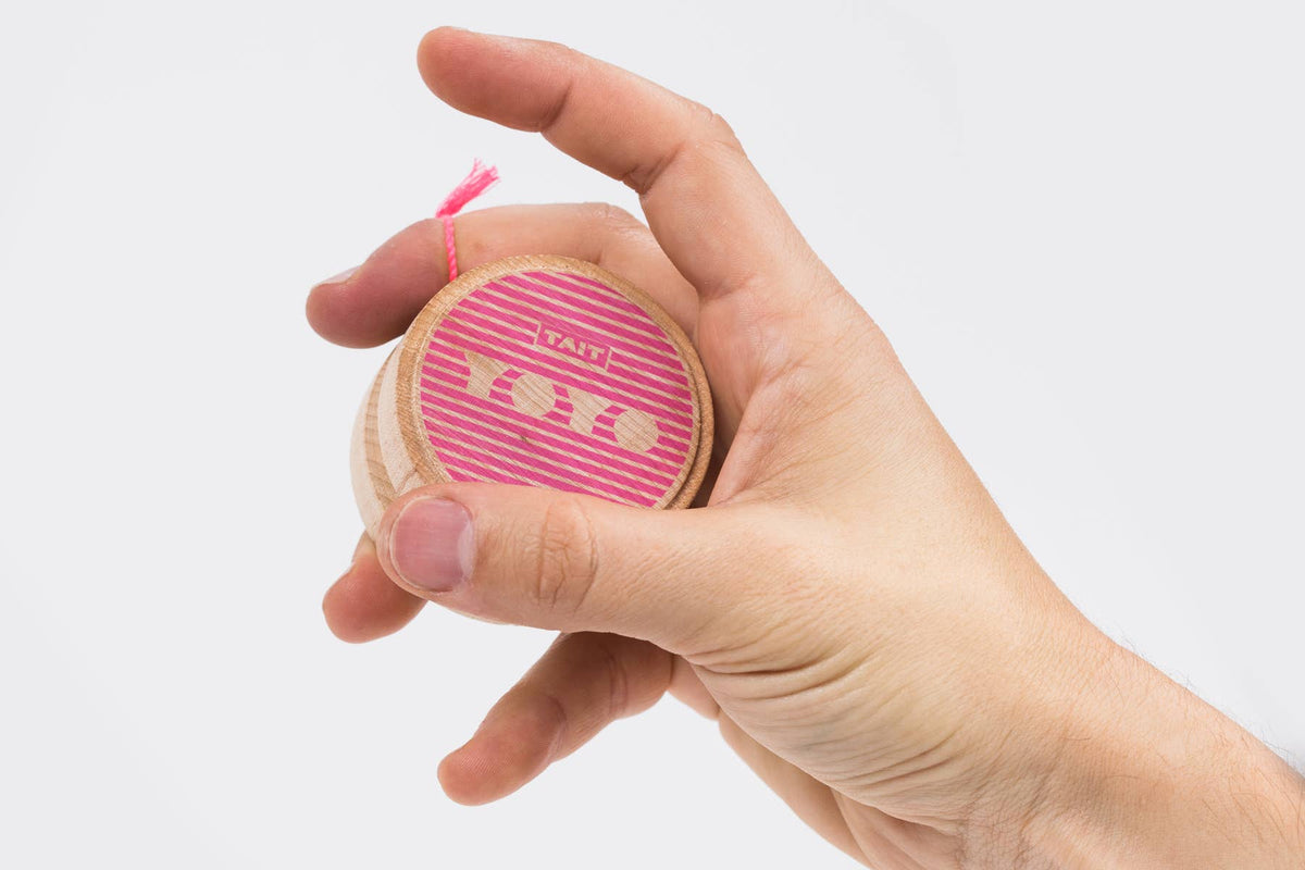 Pink Sling-Slang wooden yo-yo by TAIT Design Co.
