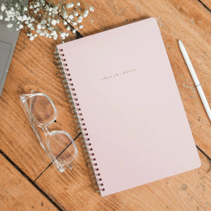 
                  
                    Load image into Gallery viewer, Church Notes Co. - Church Notes Notebook - Blush Pink
                  
                