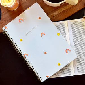 
                  
                    Load image into Gallery viewer, Church Notes Co. - Church Notes Notebook - Happy Icons by Callie Danielle
                  
                