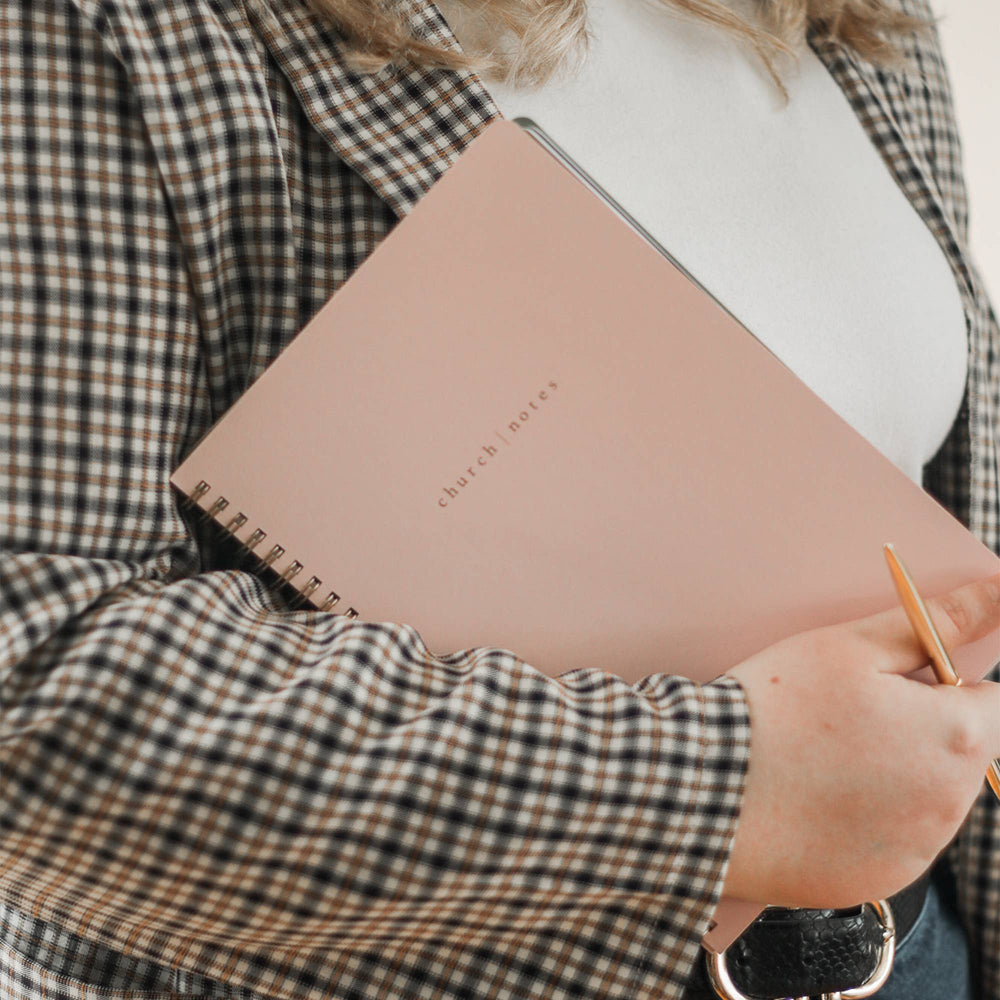 
                  
                    Load image into Gallery viewer, Church Notes Co. - Church Notes Notebook - Blush Pink
                  
                