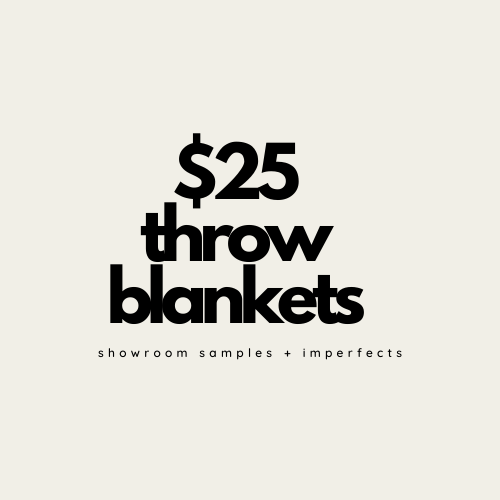 Showroom Samples + Imperfects - Made in the USA 30x40" Throw Blankets