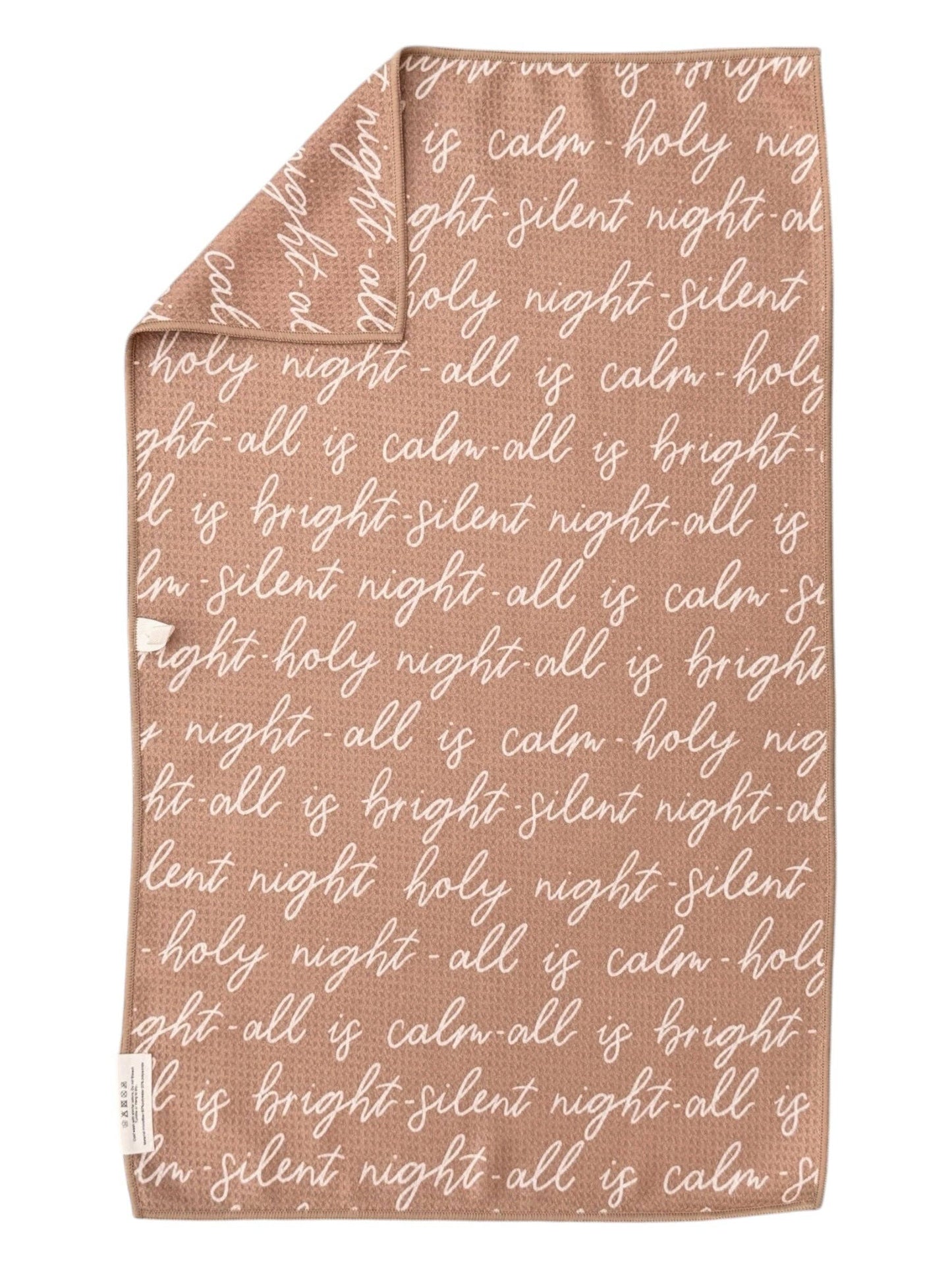 Crae.Home - Silent Night: Double-Sided Hand Towel: Tan / Hand Towel (17 in x 27 in)