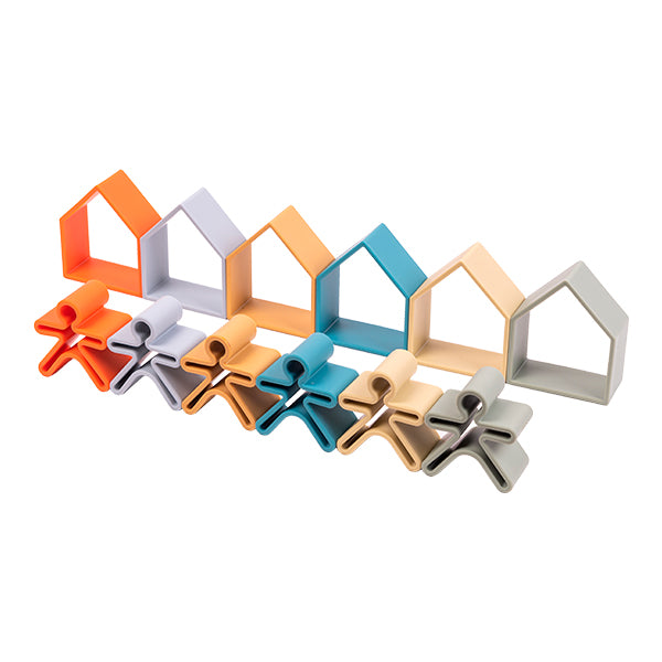 dëna - USA - Nature Kids & Houses 6 Pack (Assorted Colors)