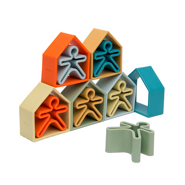 dëna - USA - Nature Kids & Houses 6 Pack (Assorted Colors)