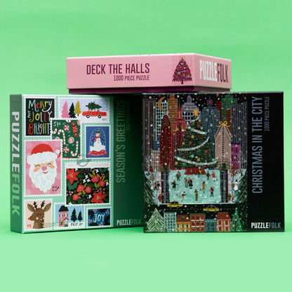 Christmas in the City 1000-Piece Puzzle | Puzzlefolk