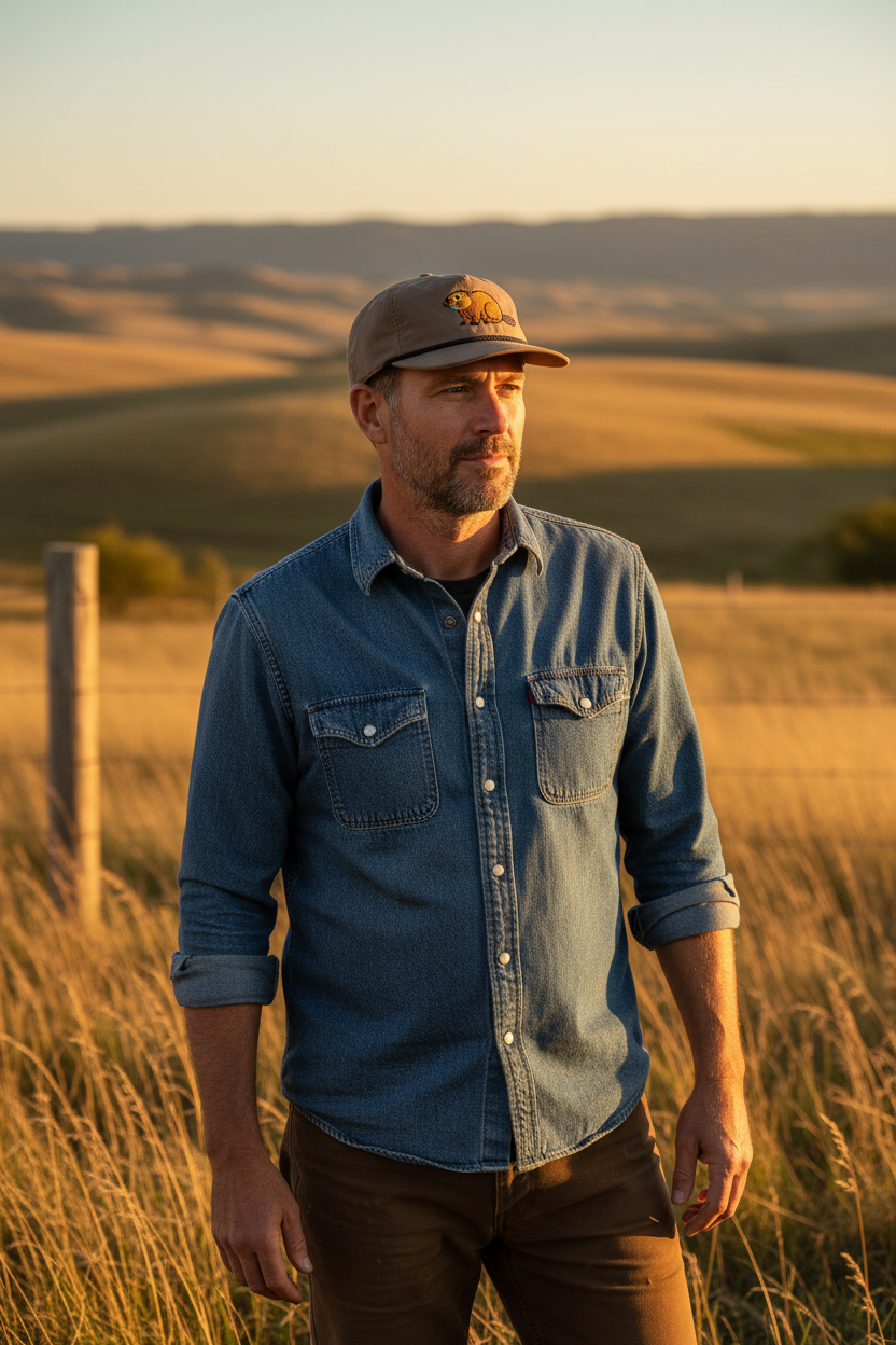 Lischka Brothers - Beaver Rope Cap, Field Brown