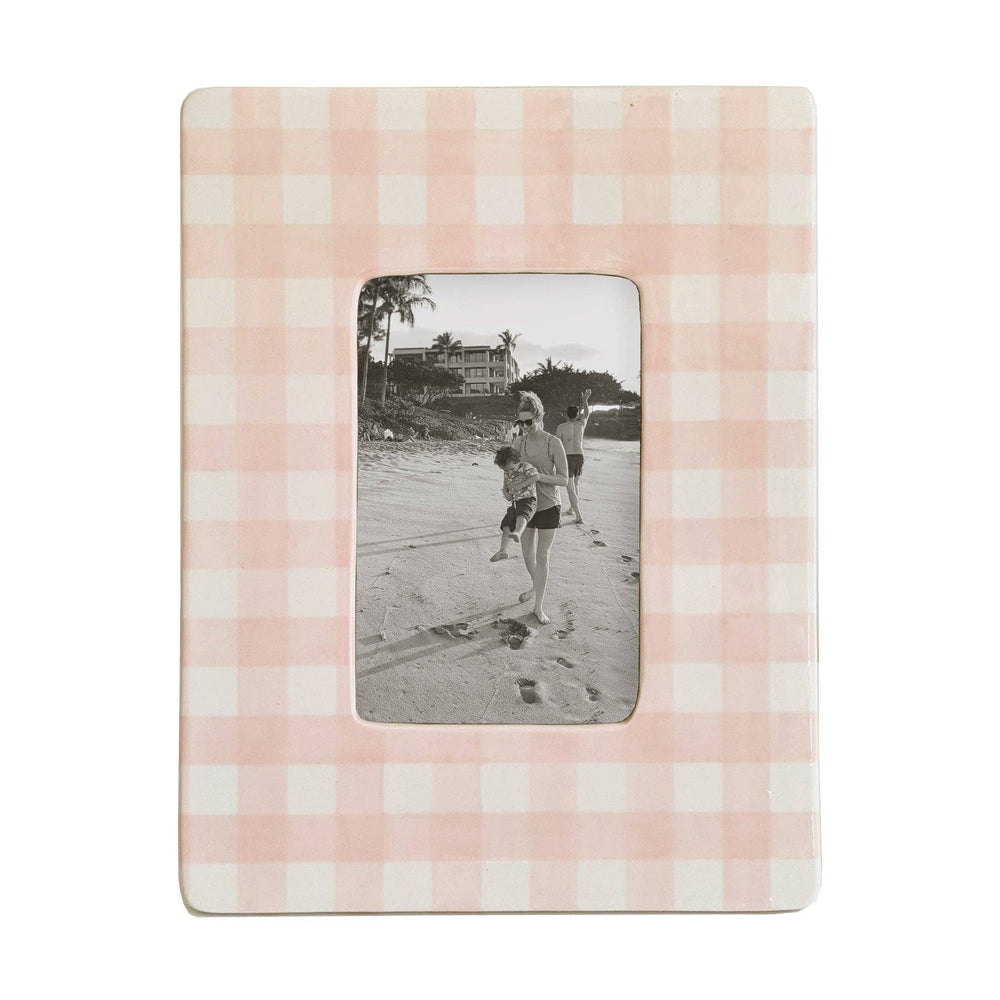
                  
                    Load image into Gallery viewer, Lo Home | Ruby Clay - Gingham Photo Frame: Navy Blue
                  
                