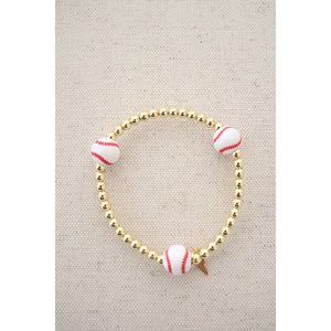 
                  
                    Load image into Gallery viewer, Taylor Reese - Baseball Goldie Bracelet
                  
                