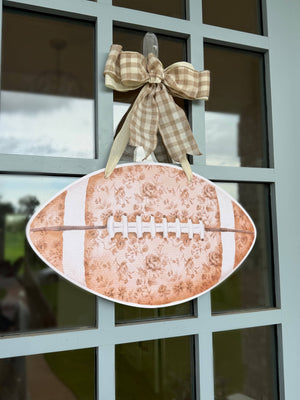 
                  
                    Load image into Gallery viewer, Front Porch Elegance - PRE ORDER (Ships 8/31) Double Sided Football Door Hanger
                  
                