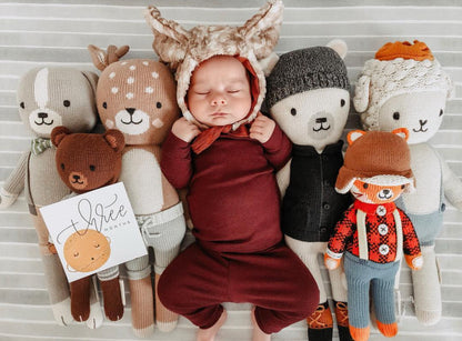 Organic Thermal Baby + Kids Pajama Set | Maroon