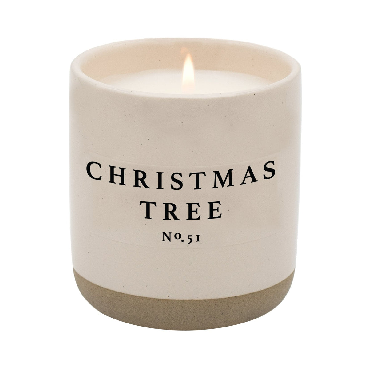 Sweet Water Decor - CHRISTMAS TREE SOY CANDLE | 12 OZ STONEWARE JAR CANDLE