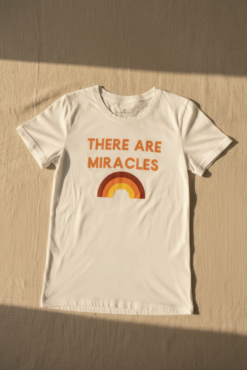 There Are Miracles organic cotton women's tee by Modern Burlap