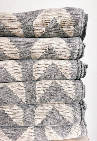 XO recycled cotton family blanket by Modern Burlap