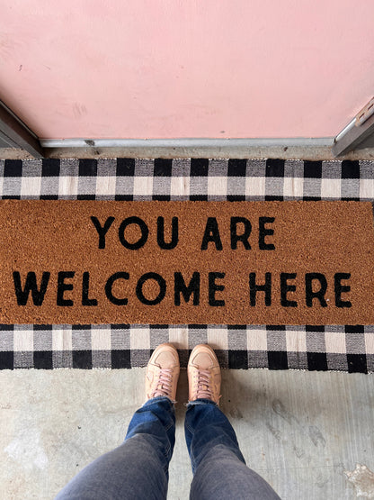 XL Doormat | You Are Welcome Here | Coconut Coir