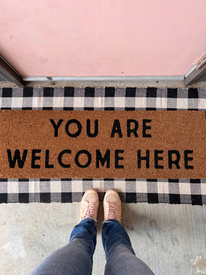 
                  
                    Load image into Gallery viewer, XL Doormat | You are welcome here
                  
                
